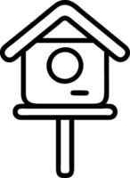Minimalistic Birdhouse Design for Nature and Gardening Projects vector