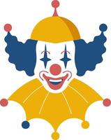Colorful Circus Clown Illustration for Creative Design Projects vector