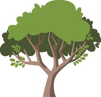 Lush Green Tree Illustration for Nature Art and Design Projects vector