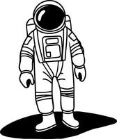 Illustration of Astronaut Space Suit for Artistic and Educational Use vector