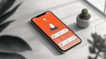 Mobile app design mockup photo