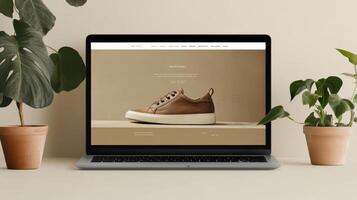 Shoes website design photo
