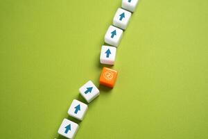 Interference in the process. Sort out the tangle of problems. Resolve the problem and start the process. photo