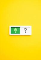 The button to switch between an idea and no thought. Knowledge and ignorance. Mental agility, creativity, and the strategic pause necessary to foster innovation and avoid cognitive overload. photo