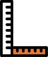 Illustration of L Shaped Ruler for Design and Measurement vector