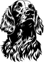 Elegant Dog Portrait for Art and Design Projects vector