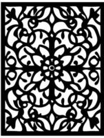 Intricate Floral Mandala Art for Decorative Design and Stencil Use vector
