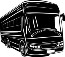 Illustration of Modern Bus Outline for Design and Decoration Projects vector