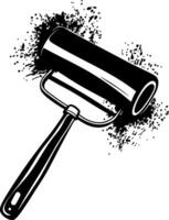 Ink Roller Art for Printing Design and Artistic Projects vector
