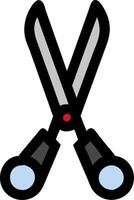 Illustration of Open Scissors for Crafting and Design Projects vector