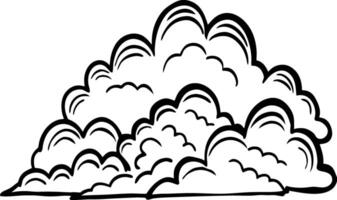 Cartoon Cloud Illustration for Weather Design and Print Projects vector