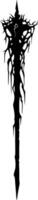 Gothic Abstract Spire Design for Tattoo and Art Projects vector