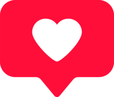 Notification Like icon. Social network app for graphic design, logo, web site, social media, mobile app, ui illustration png