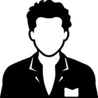 Silhouette of Faceless Man in Suit for Business and Design Use vector