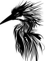 Striking Bird Silhouette Art for Tattoo and Design Projects vector