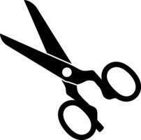 Black Scissors Silhouette Illustration Useful for Design and Craft Projects vector