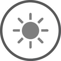 Minimalist Sun for Weather Apps and Graphic Design Projects vector