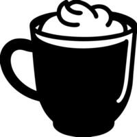 Coffee Cup with Cream Ideal for Menus and Designs vector
