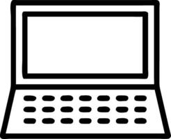 Simple Laptop for Technology and Digital Design Projects vector