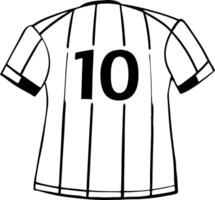 Illustrationic Number 10 Soccer Jersey Design vector