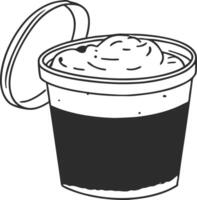 Disposable Coffee Cup with Lid Illustration for Beverage Branding and Design vector