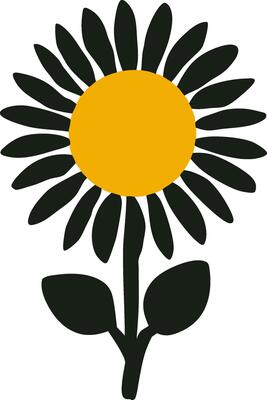 Sunflower Illustration for Design and Decoration