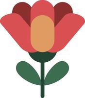 Simple Colorful Floral Art Ideal for Print and Digital Design Projects vector
