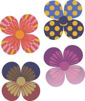 Colorful Floral Patterns Abstract Illustration for Art and Design Projects vector