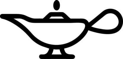 Magical Genie Lamp for Design and Illustration Projects vector
