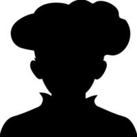 Silhouette of Chef with Toque Hat for Restaurant Branding and Design vector