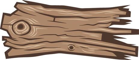 Rustic Wooden Plank Illustration for Artistic Design and Craft Projects vector