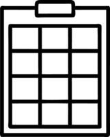 Simple Calendar for Planning Scheduling and Organization vector