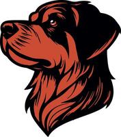 Minimalist Dog Head Graphics for Modern Designs vector