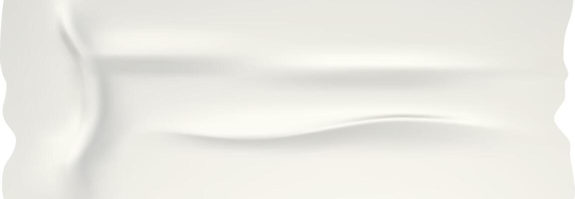 Realistic crumpled white paper sheet featuring intricate folds and wrinkles, casting soft shadows. Ideal for use as backgrounds or textures in various design projects