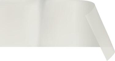 White glossy cellophane tape creating a protective layer with realistic wrinkles and shadows, ideal for adding a touch of realism to designs vector