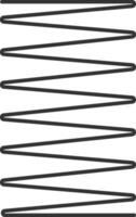 Close up of a metal spiral spring, showcasing its metallic coils, wire springs, and steel curved flexible coils, creating a visually appealing representation of industrial strength and resilience vector