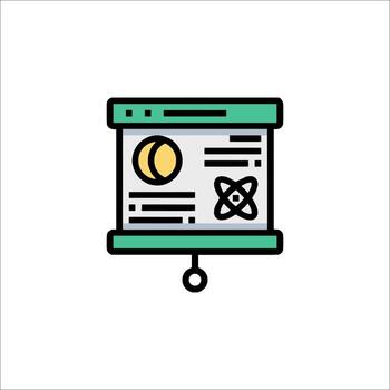 un computadora pantalla con un computadora icono vector