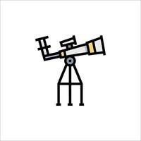 A telescope icon on a white background vector