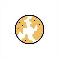 A cookie icon on a white background vector