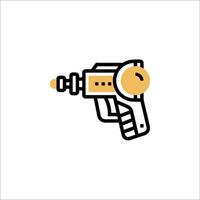 A gun icon on a white background vector