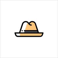 A hat icon on a white background vector