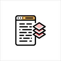 A file icon with a folder and a folder icon vector