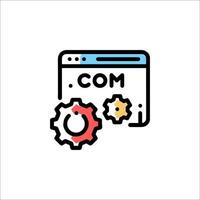 Com web design icon illustration vector