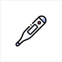 A thermometer icon on a white background vector