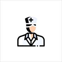 A doctor icon with a white background vector