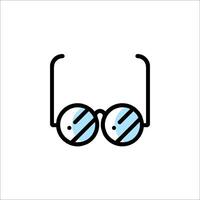 A pair of glasses icon on a white background vector