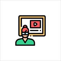 presentation icon, illustration vector