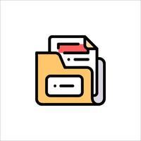 A folder icon with a folder inside vector