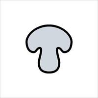A mushroom icon on a white background vector