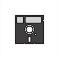 An old computer icon on a white background vector